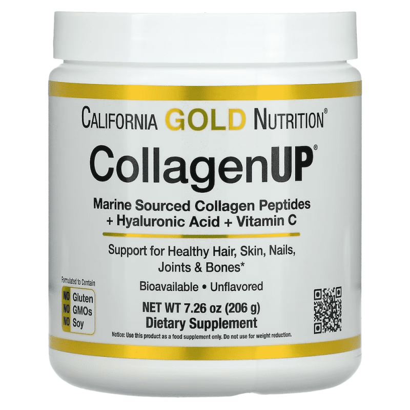 Коллаген с гиалуроновой кислотой [California Gold Nutrition] 206 г